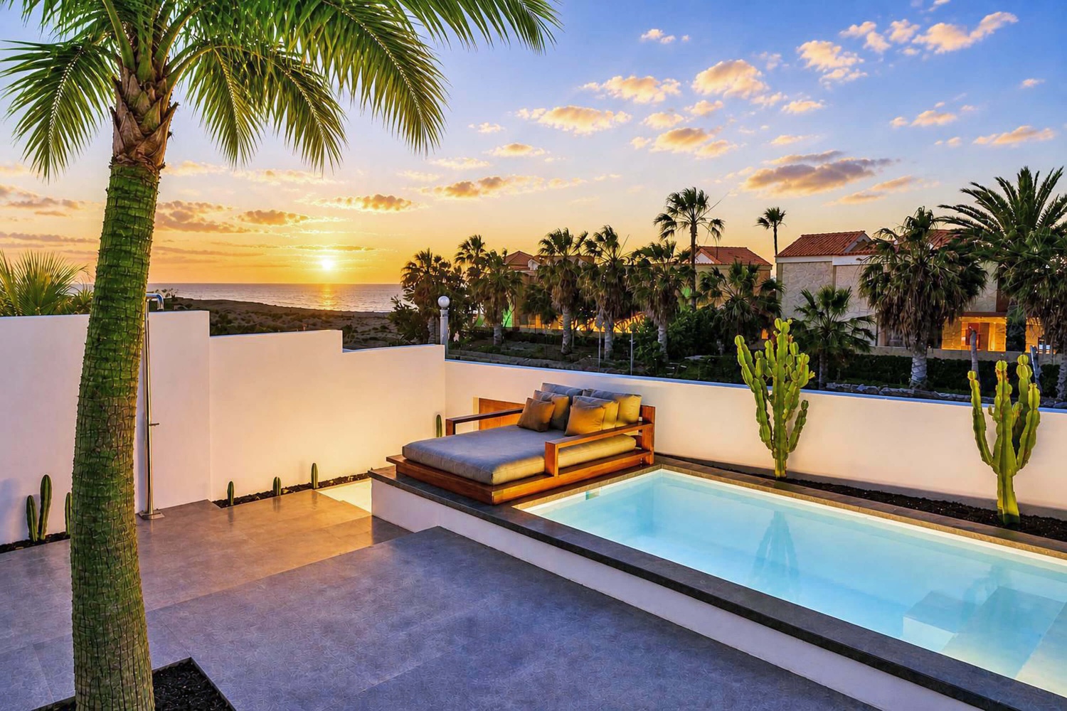 Elegante Luxusvilla mit spektakulärem Meerblick und einer privilegierten Lage in der Nähe des berühmten Playa del Viejo Rey, La Pared