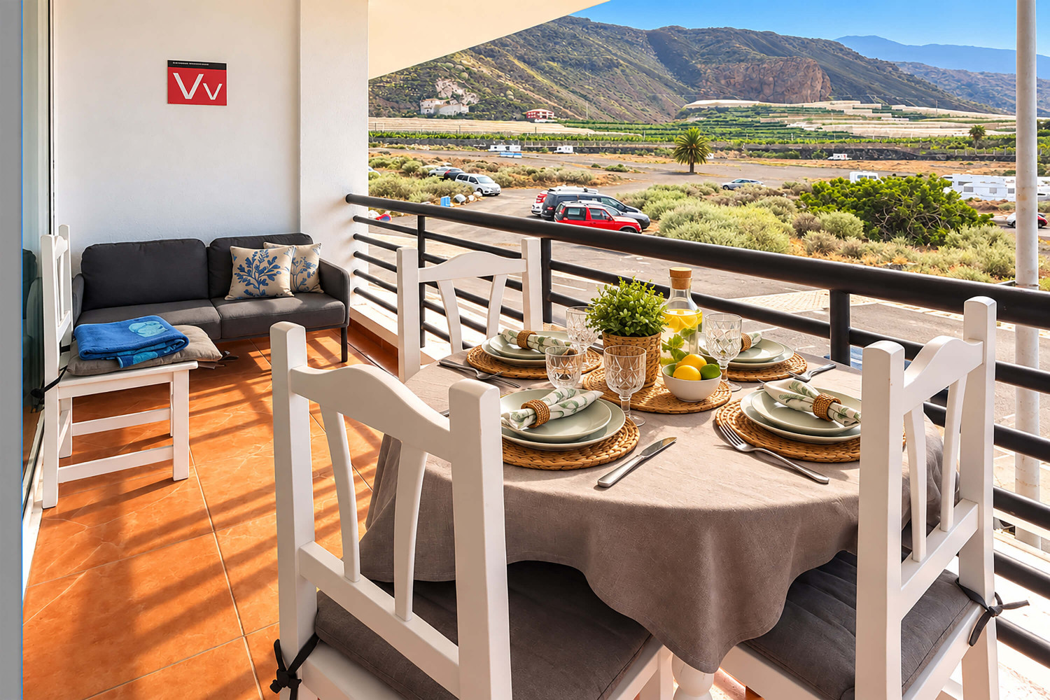 Nice holiday apartment, well equipped and located near the beach promenade of Puerto Naos, perfect for a relaxed beach holiday